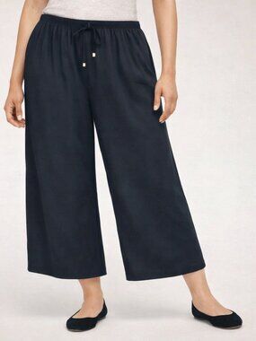 Torrid High Rise Wide Leg Gauze Pant Ankle Pant 14-16 in Phantom Gray